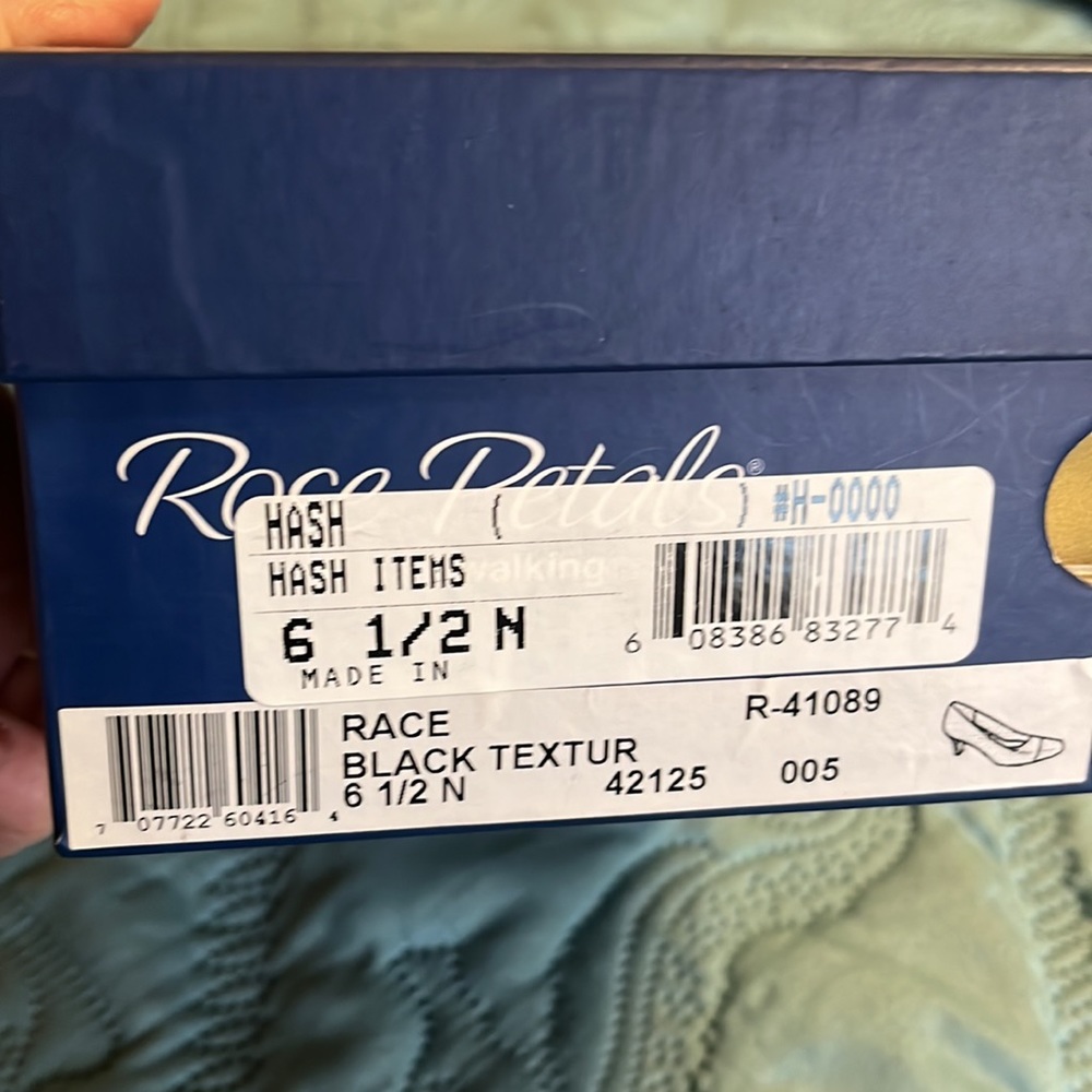 (#106)NWT ladies black dress shoes by Rose Petals/walking Cradles. Size 6 1/2N - Picture 16 of 16